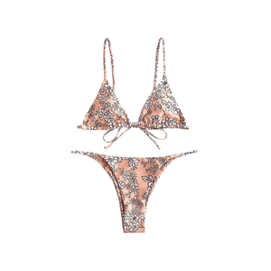 Wholesale Price Custom Solid Colour Swimming Suit For Women Cheap Price New Luxury Design Swimwear Bikini Set - Product Image 5