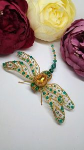 Elegante Broche Bordado con Flores y Cuentas para Chaquetas, Vestidos y Bufandas de Boda - Product Image 4