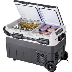 Refrigerador Portátil para Auto de 50L/52.8QT con Doble Zona y Enchufe Europeo, Congelador con Temperatura Ajustable de 4-68F - Product Image 1