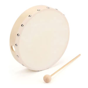 กลองมือคุณภาพดีขายดี กลองมือโครงไม้แบบไอริช บอดราน หนังแพะ อุปกรณ์ดนตรี ไอริช บอดราน - Product Image 2