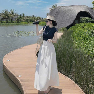 Conjunto de dos piezas de verano para mujer, ropa cómoda, natural, a la moda, lavable, con empaque personalizado del fabricante de Vietnam. - Product Image 4