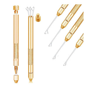 Premium High-Quality Hair Extension Weaving Hook Tool with Exchangeable <b>Needles</b> for Micro Ring <b>Bead</b> Hair Extension Accessories - Product Image 1