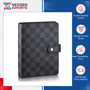 Carpeta de Anillas de Cuero PU de Excelente Calidad, Estilo Simple, Modelo Ring Binder-02, Nexgen Exports - Product Image 5