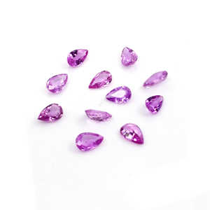 Natural Untreated Mozambique Pink Sapphire Calibrated Pears 3x5mm, Natural Loose Faceted Pink Sapphire Gemstone For Jewelry Maki - Product Image 6