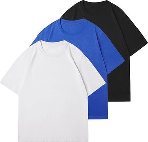 T-shirts de campagne vintage délavés à manches courtes pour hommes, en coton épais 230 GSM, coupe oversize, personnalisables, vierges, effet délavé à l'acide - Product Image 3