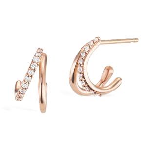 Pendientes de Aro con Diamantes Cultivados en Laboratorio, Minimalistas, Oro Sólido de 10K/14K, Joyería Fina y Elegante - Product Image 2