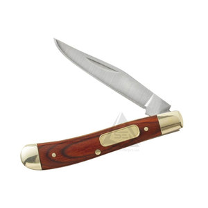มีดพับสแตนเลสคุณภาพสูง ด้ามไม้ เกรด DIY รับผลิตตามแบบ OEM ขายส่ง - Product Image 1