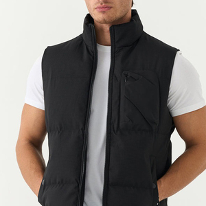 Wholesale Waterproof Padded Jacket Man Spring Puffer <b>Gilet</b> Sleeveless Jacket Custom Logo Men Winter Utility Bubble Vest for Men - Product Image 4
