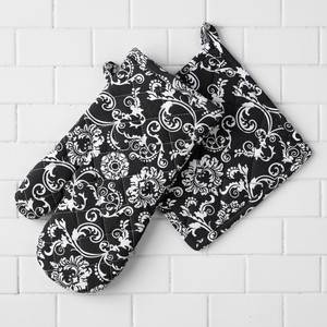 Gants de cuisine et maniques en coton 100% tissé, style moderne, résistants à la chaleur, imperméables, lavables au lave-vaisselle, imprimés numériquement, pour la cuisine - Product Image 6