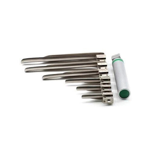 Miller Fiber <b>Optic</b> Laryngoscope Set 6 Blades 1 Handle Stainless Steel Anesthesia Intubation Kit CE Approved - Product Image 2