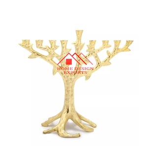 Chandelier en aluminium métallique pour Hanouka, best-seller, chandelier à branches pour centres de table - Product Image 6