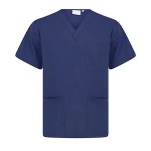 Conjunto de Uniforme Médico Personalizado de Fábrica para Hombre, Conjunto de Pantalones y Camiseta de Manga Corta con Cuello Redondo y Elástico - Product Image 2