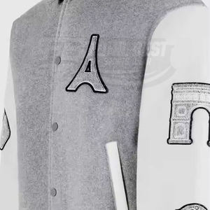 Chaquetas Bomber de Béisbol Personalizadas de la Mejor Calidad al por Mayor, Chaqueta Cortavientos Estilo Letterman, Servicio OEM, para Invierno - Product Image 6