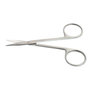Tijeras de Tenotomía Stevens de 4 1/2 Pulgadas, Rectas, con Punta Roma, de Acero Inoxidable Quirúrgico, Instrumento Microquirúrgico Fino y Delicado para Disección - Product Image 2