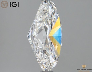Diamant de laboratoire de 2,50 carats, forme ovale, sans défaut, couleur CVD E, clarté VS1, avec certificat IGI, blanc pur, pour bijoux de mode - Product Image 6