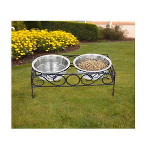 ชามสเตนเลสสำหรับสัตว์เลี้ยงทันสมัยพร้อมขาตั้งโลหะทนทานเพรียวบางใช้งานได้หลากหลายขนาดสำหรับแมวและสุนัข - Product Image 4