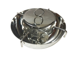 Thép đánh bóng trứng cá bát với kính thiết kế mới trứng cá Bát cho nhà hàng nhà bên máy chủ storgeun - Product Image 3