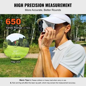 Télémètre laser de golf avec grossissement 6x, portée de 650 yards, accessoire de mesure de distance pour la chasse et le golf - Product Image 3