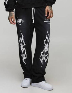 Ensemble de survêtement personnalisé pour homme effet délavé – Hoodie et pantalon de jogging en coton épais de qualité supérieure, respirant, haute qualité – OEM & ODM - Product Image 5