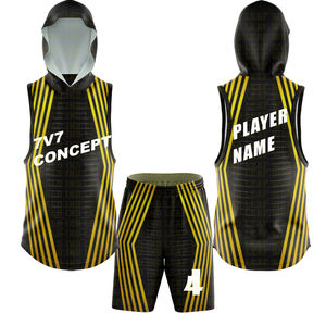 Tenue de football américain pour hommes, équipement de tournoi 7v7, qualité supérieure, uniforme 7 sur 7 fabriqué en usine, design d'uniforme 7v7, uniforme à drapeaux - Product Image 1