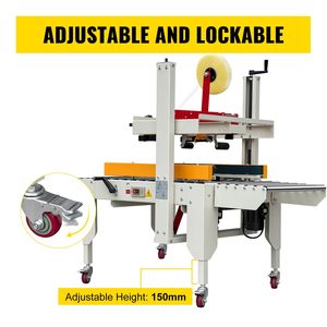 180W macchina automatica sigillante per scatole modello D0100HADT7A 0-18 m/min che trasporta a doppia patta cassa sigillante quattro rotoli - Product Image 5