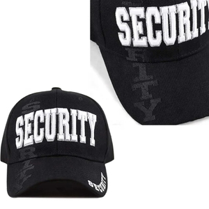 Custom Embroidered Unisex Security <b>Caps</b> Customized <b>Hats</b> High Quality Beach Use Security Guard Safety Wear Customized Fabric OEM - Product Image 4