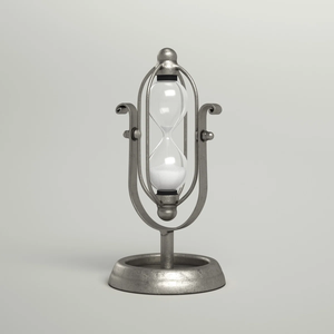 Minuteur à sable antique élégant, sculpture moderne en métal poli plaqué or, horloge décorative haut de gamme pour la maison, les mariages, les anniversaires et les événements - Product Image 6