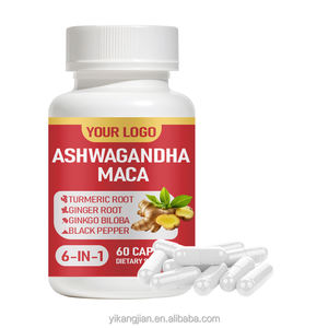 Gute Qualität Bio Maca Wurzel Mit 300mg Ashwagandha Höchste Potenz Kurkuma Maca Wurzel Kapseln für Männer - Product Image 2