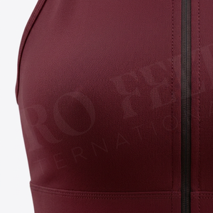 Soutien-gorge de sport sans couture personnalisé avec fermeture éclair frontale, respirant, antichoc, pour l'entraînement, la gym, la course à pied – Vente en gros OEM - Product Image 4