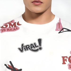 T-shirt Homme Personnalisé Coupe Ample 100% Coton Épais 260 g/m² DTG Style Urbain Rétro Effet Délavé Vierge OEM - Product Image 6