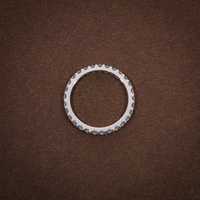 Meistgefragtes 9K Weißgold 0,60ct. Labor-Gezüchteter Diamant Eternity-Ring Rhodium-Plattiert VVS2 Vintage IGI-Zertifiziert für Luxus