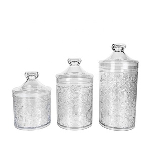 Pot rond de boîte de stockage de baril de biscuit - Product Image 1