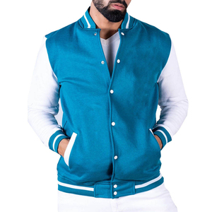 Blouson universitaire en laine de haute qualité pour homme, très tendance, avec manches élégantes en satin de laine, personnalisable OEM, vêtement d'extérieur toutes saisons - Product Image 1