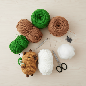 Coffret Cadeau Capybara Tressé Fait Main pour Décoration de Bureau et Breloque de Sac à Dos – Cadeau Idéal pour Personnes Âgées - Product Image 5