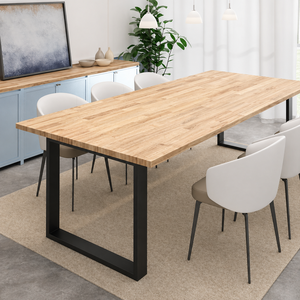 Wholesale Rubber Wood Finger Joint Countertop Kitchen <b>Table</b> Top Custom Size Solid Wood Furniture Board Smooth Surface Durable - Product Image 4