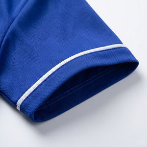 Camiseta de béisbol de malla de alto rendimiento con logo personalizado para hombre, uniforme deportivo en blanco con botones completos, transpirable, al por mayor, manga corta - Product Image 4