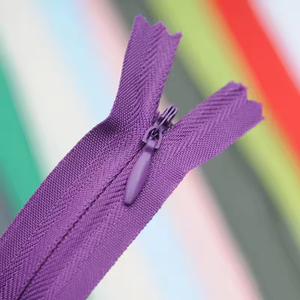 Wholesale Nylon Invisible Zippers 3# 4# Closed End Long Chain <b>Zip</b> for Sewing Garments & <b>Bags</b> Hidden <b>Zip</b> Stock - Product Image 3