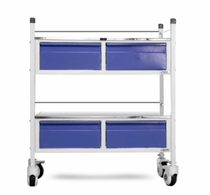 Mesa de Exploración Ginecológica con Acolchado Azul, Acero Inoxidable, para Uso Clínico - Product Image 2