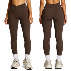 <b>Women's</b> Eco-Friendly Plus Size Quick-Drying Breathable Spandex/Nylon Outdoor Running Yoga Pants Tummy Elastic V-Waist <b>Leggings</b> - Product Image 2