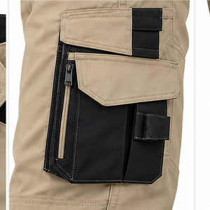 Pantalons de travail en gros pour hommes – Pantalons utilitaires pratiques avec poches porte-outils pour atelier, entrepôt, usine – Uniformes personnalisés en vrac - Product Image 5