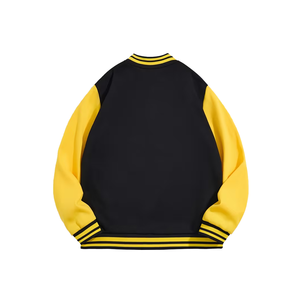 Blouson universitaire unisexe d'hiver le plus vendu, de haute qualité, uni, en polaire, col en V, coupe classique, respirant, à prix abordable - Product Image 2