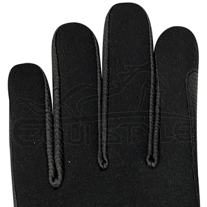 Guantes de equitación negros de dedo completo para hombre y mujer, con puño acanalado, antideslizantes, correa de muñeca ajustable, pantalla táctil, guantes ecuestres de invierno - Product Image 3