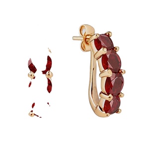 <b>Garnet</b> <b>Earrings</b> Handmade Jewelry 925 Solid Sterling Silver <b>Earrings</b> Fine Jewellery Suppliers - Product Image 1