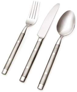 Juego de cubiertos de acero inoxidable con acabado espejo premium, utensilios de comedor duraderos, perfectos para la mesa de cocina, restaurante, hotel. - Product Image 2