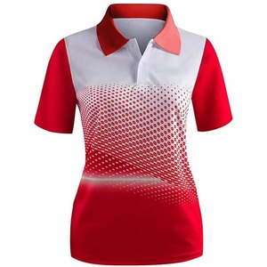 Camisetas Polo Deportivas Transpirables Sublimadas con Logotipo Personalizado al por Mayor, Camisetas de Secado Rápido para Hombre y Mujer - Product Image 1