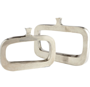 Vente chaude Élégant Fleur Vase Texture Lisse En Aluminium Bouteille En Forme De Finition Argentée pour La Maison Jardin Décor pour Les Mariages De Pâques - Product Image 3