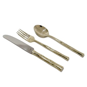 Juego de cubiertos contemporáneo de acero inoxidable con mangos de diseño, aspecto elegante, ideal para entornos de lujo. - Product Image 2