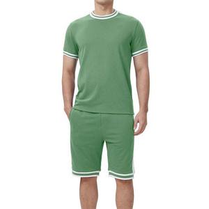 Nuevo Conjunto Deportivo Informal Transpirable de Verano para Hombre de 2 Piezas con Camiseta Polo y Pantalones Cortos, Diseño Personalizable - Product Image 1