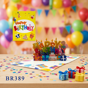 Viet-craft Washable 3D Handmade Custom Size Love Theme Paper Cutting for Happy Birthday - Product Image 5