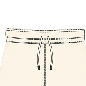 Shorts de rugby noir ivoire à taille élastique avec cordon de serrage, rayés, uniforme d'équipe personnalisé, respirant, pour l'entraînement et la performance sportive - Product Image 5